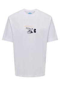 ONSDISNEY MICKEY MOUSE LIFE TEE - Majica kratkih rukava s printom - white