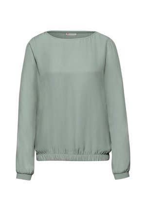 MIT ELASTIKSAUM - Bluse - grün