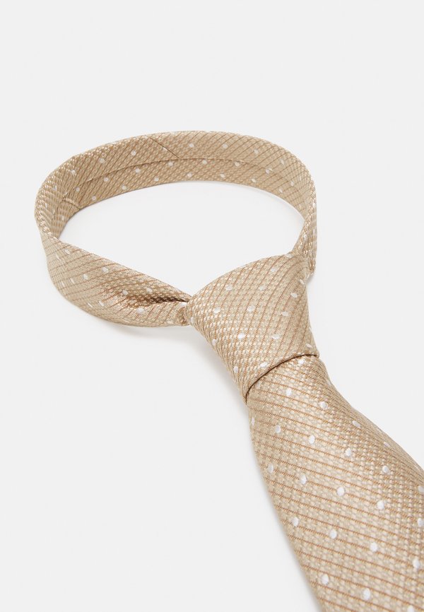STRUCTURED CLASSIC DOT TIE - Tie - beige3