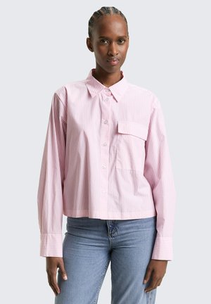BOXY WITH DETAILS - Chemisier - soft mauve/white stripe