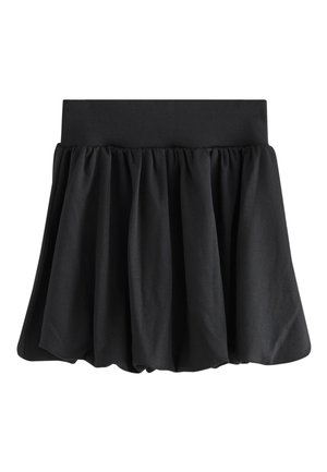 Must seelik laiusega vöökohal, millel on kogutud ja lõhestatud disain. Valmistatud pehmest kangast, millel on sile tekstuur ja puuduvad nähtavad mustrid või kaunistused.