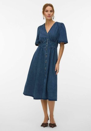 VMMELANEY MIDI - Spijkerjurk - medium blue denim