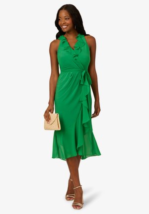 SURPLICE COMBO MIDI - Jurk - palm leaf