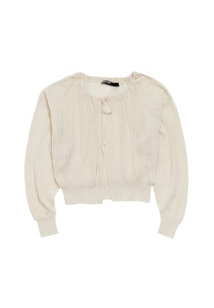 Bimba Y Lola FRUNCIDO LAZOS  - Chaqueta de punto - marfil