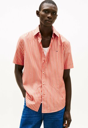 TH FLEX STRIPE POPLIN - Chemise - brilliant orange   stripe