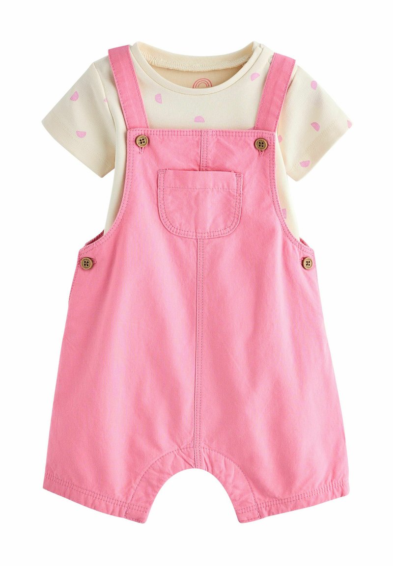 Next SHORT SLEEVE - REGULAR FIT SET - Short en jean - fluorescent pink