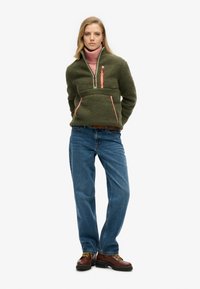 Superdry & Co OUTDOOR HALF ZIP  - Fleecetrøjer - dusty olive green