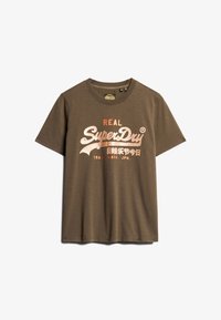 Valgt, deep khaki green slub