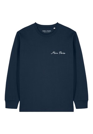Mira Paris, ROSES BACK HEAVYWEIGHT TEE - T-shirt à manches longues - dark blue