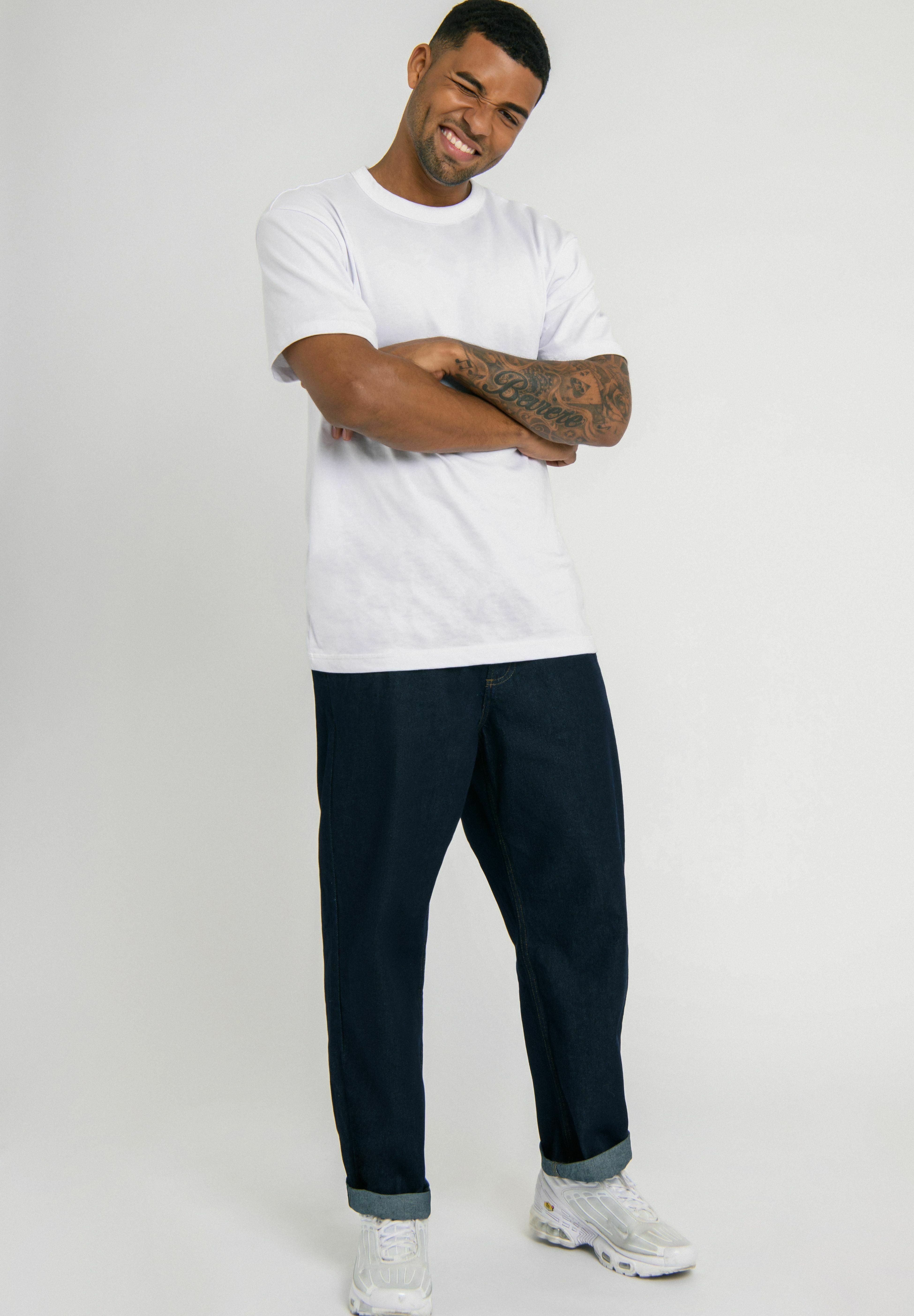 Urban Threads Straight leg jeans - blue 