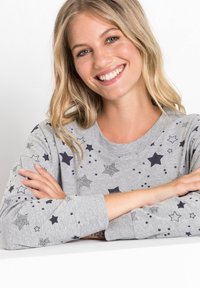 bonprix KUSCHELIGER MIT STERNEN SET - Pigiama - grau
