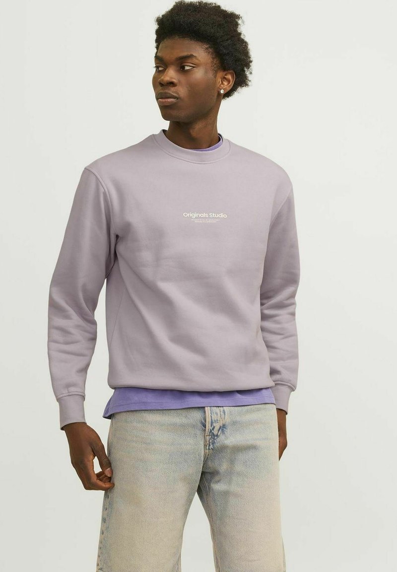 Jack & Jones JORVESTERBRO CREW NECK - Sportska majica - lavender frost