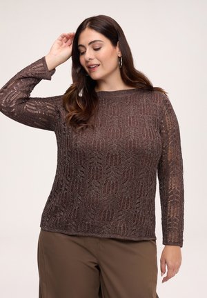 Fiorella Rubino, MAGLIA TRAFORATA (ITALIAN SIZE) - Jumper - marrone