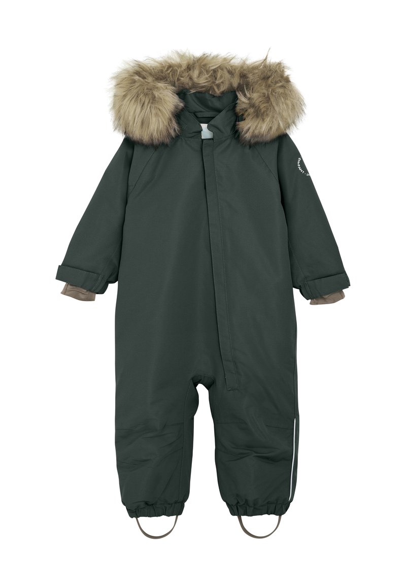 EN FANT EN FANT BABY SNOWSUIT W. FAKE FUR - Skipak - green gables