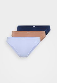 LOW RISE 3 PACK - Bikini-Hose - brown/purple/dark blue