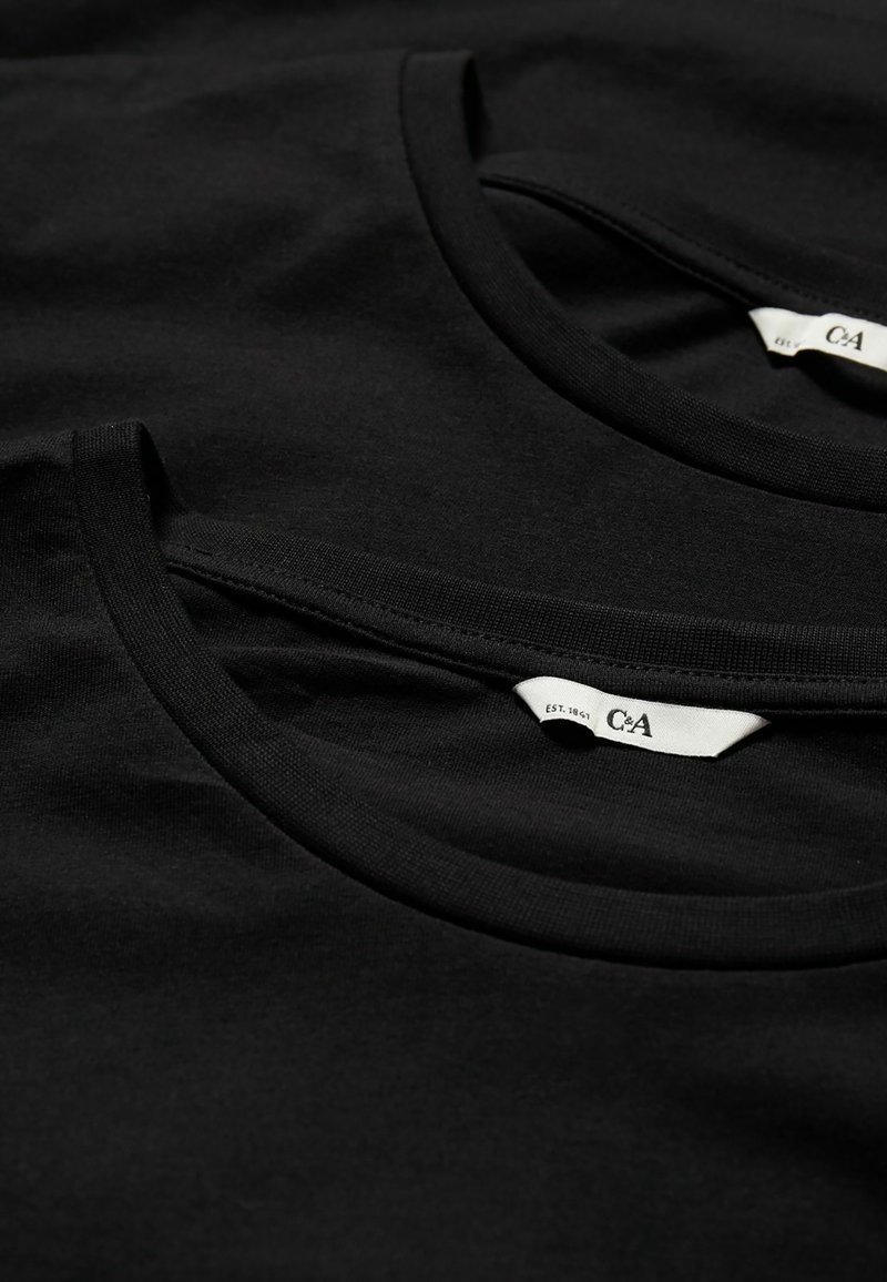 Herren T-Shirts basic | C&A 2PACK PLUS SIZE T-Shirt basic black/schwarz - KN26454 Herren T-Shirts basic | C&A 2PACK PLUS SIZE T-Shirt basic black/schwarz - KN26454