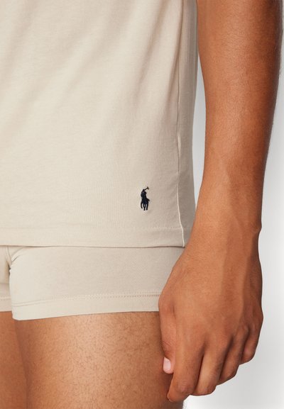Polo Ralph Lauren CREW 3 PACK - Camiseta interior - grey/charcoal heather/black