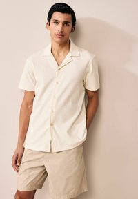 Next REGULAR FIT - CUBAN COLLAR TEXTURED SHORT SLEEVE 3 PACK - Camisa - blue   green   white
