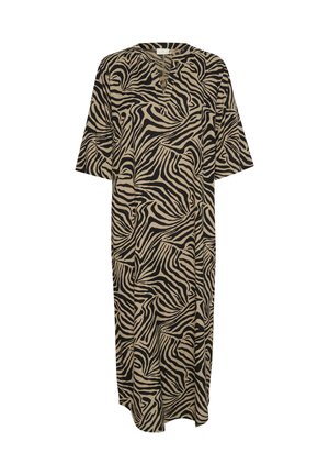 Kaffe KAMILIA KAFTAN - Kasdienė suknelė - chinchilla black animal print