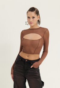 Even&Odd - Langarmshirt - brown Thumbnail-Bild 1