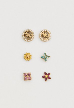SECRET GARDEN SET - Σκουλαρίκια - yellow gold-coloured/multi-coloured