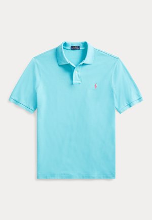 SLIM FIT MESH POLO SHIRT - Bluză polo - turquoise nova