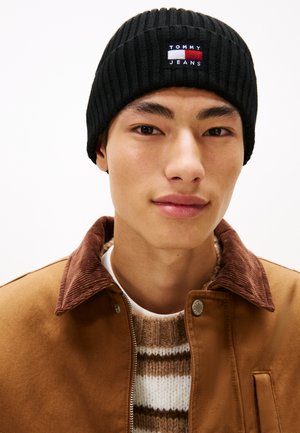 Tommy Jeans, HERITAGE CORE BEANIE - Berretto - black