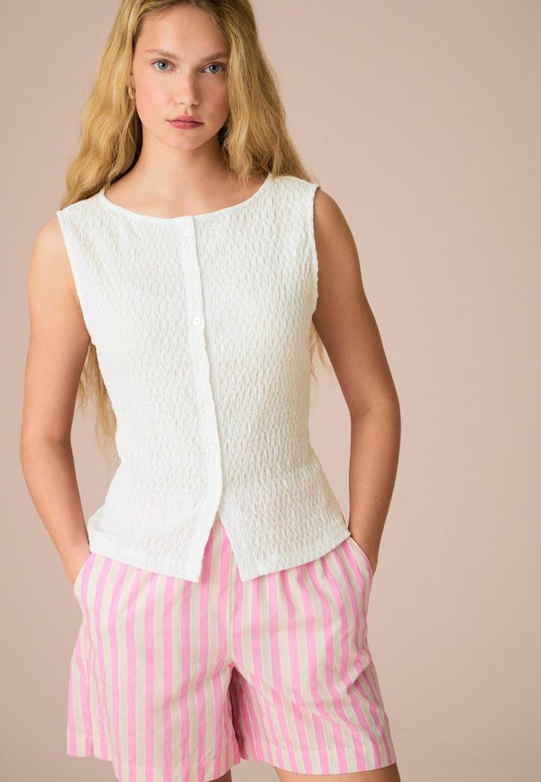 TEXTURED - Bluse - ivory