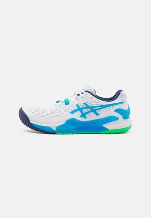 GEL-RESOLUTION 9 - Tennissko til multicourt - white/digital aqua