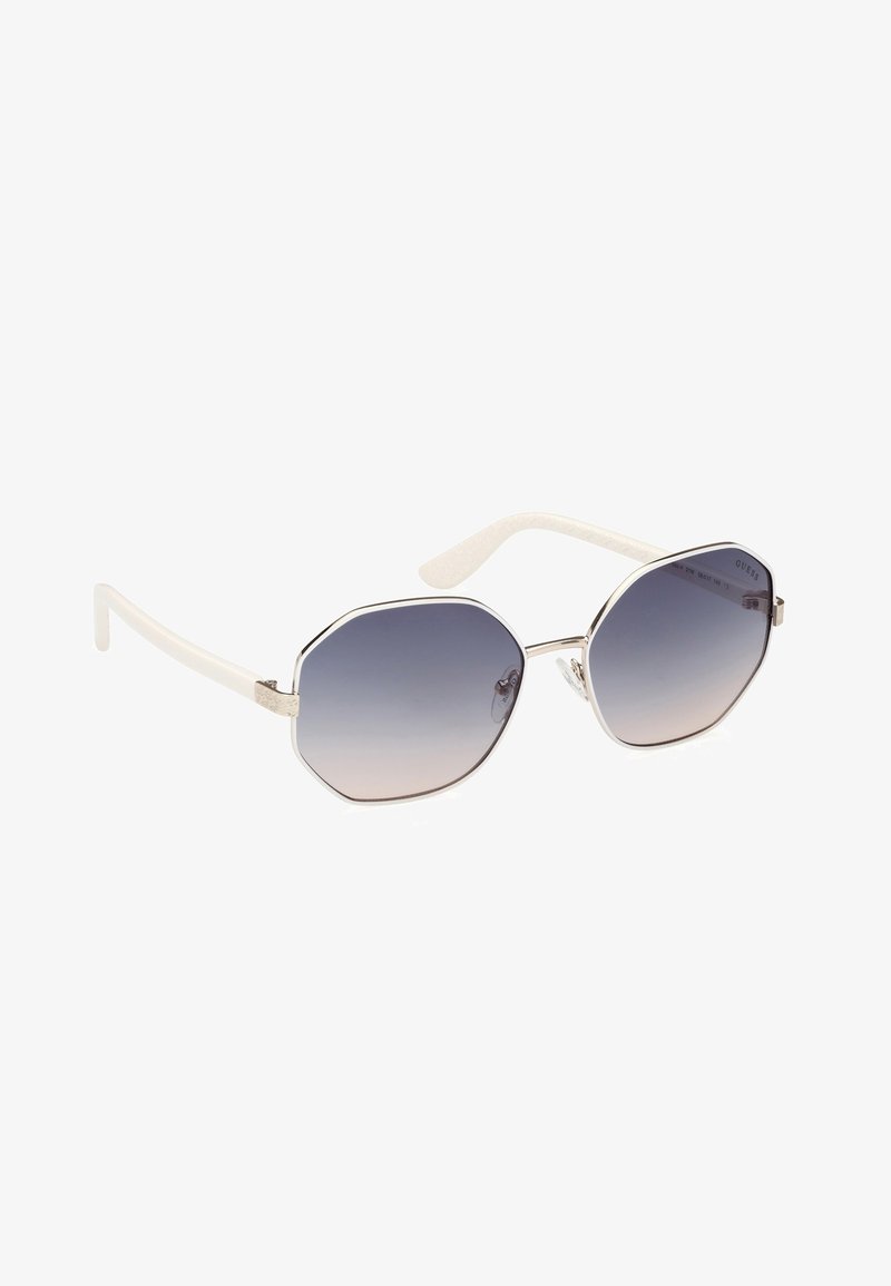 Guess GEOMETRISCHE FORM - Sunglasses - weiss