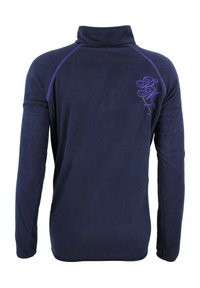 Peak Mountain 1/2 ZIP AFINE - Sweat polaire - marine