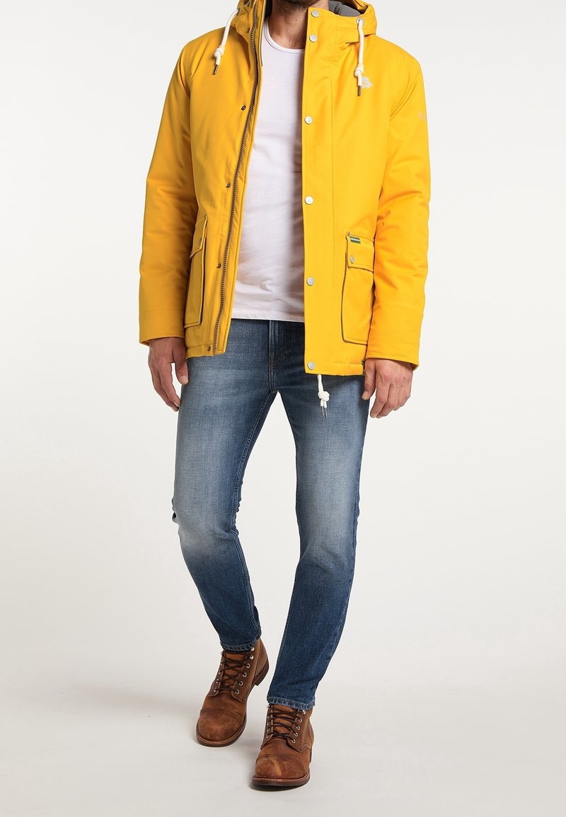 Schmuddelwedda Parka mustard yellow/senf (Pre-owned) Zalando