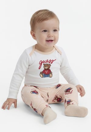 Guess BABY PANTS SOCKS UNISEX SET - Tracksuit bottoms - beige