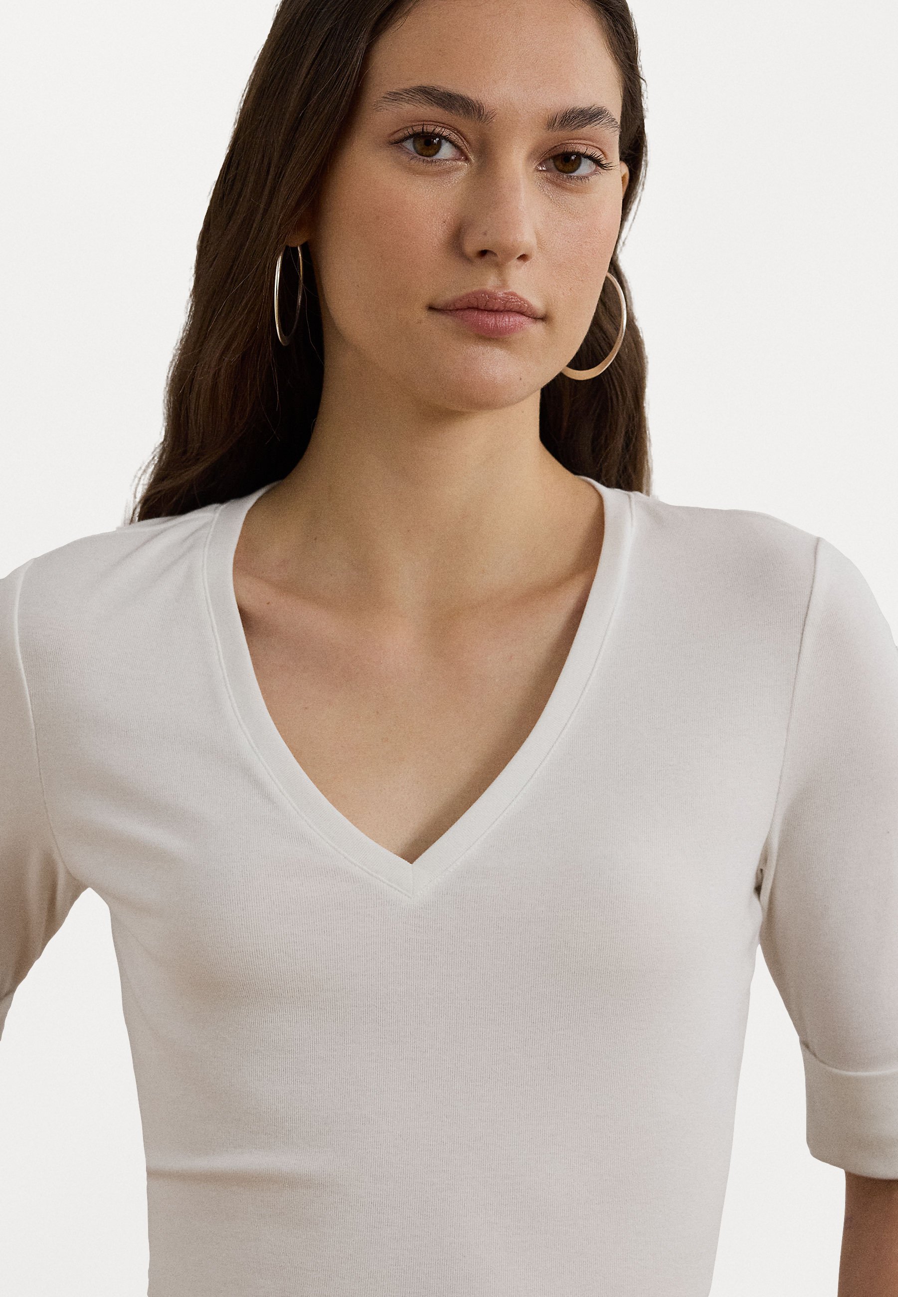 Lauren Ralph Lauren PRIYANNE JERSEY SLEEVELESS COWLNECK TOP