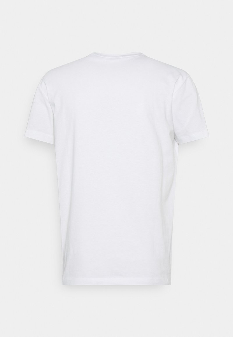 Herren T-Shirts basic | Calvin Klein Jeans CONTRAST TAPE SHOULDER TEE UNISEX T-Shirt print bright white/weiß - HD63141 Herren T-Shirts basic | Calvin Klein Jeans CONTRAST TAPE SHOULDER TEE UNISEX T-Shirt print bright white/weiß - HD63141