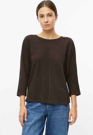 s.Oliver, T-SHIRT - Maglietta a manica lunga - dunkelbraun