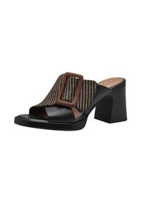 Tamaris Heeled mules - black comb
