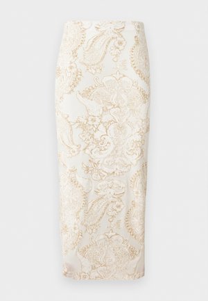 SKIRT - Pieštukinis sijonas - white