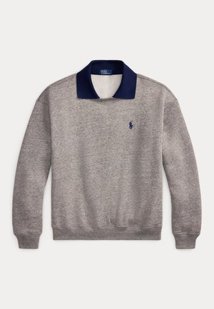 Polo Ralph Lauren, POLO-COLLAR FLEECE CREWNECK - Langærmet T-shirt - dark vintage heather