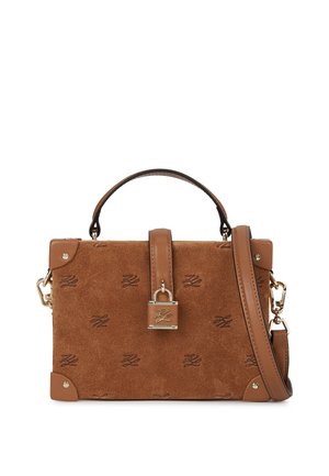 AUTOGRAPH PADLOCK TRUNK - Handbag - Brown