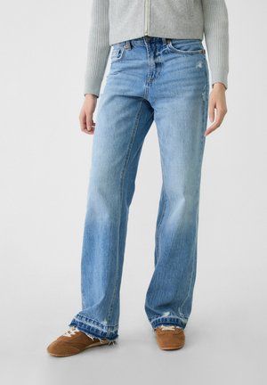 Jean boyfriend - mottled blue