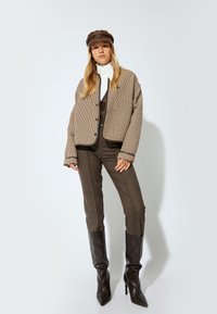 Koton CIGARETTE PANTS - Chinos - brown