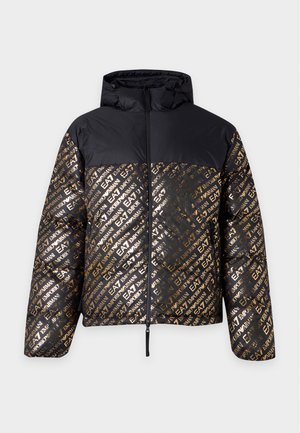 EA7 Emporio Armani, JACKET - Zimná bunda - black/gold-coloured