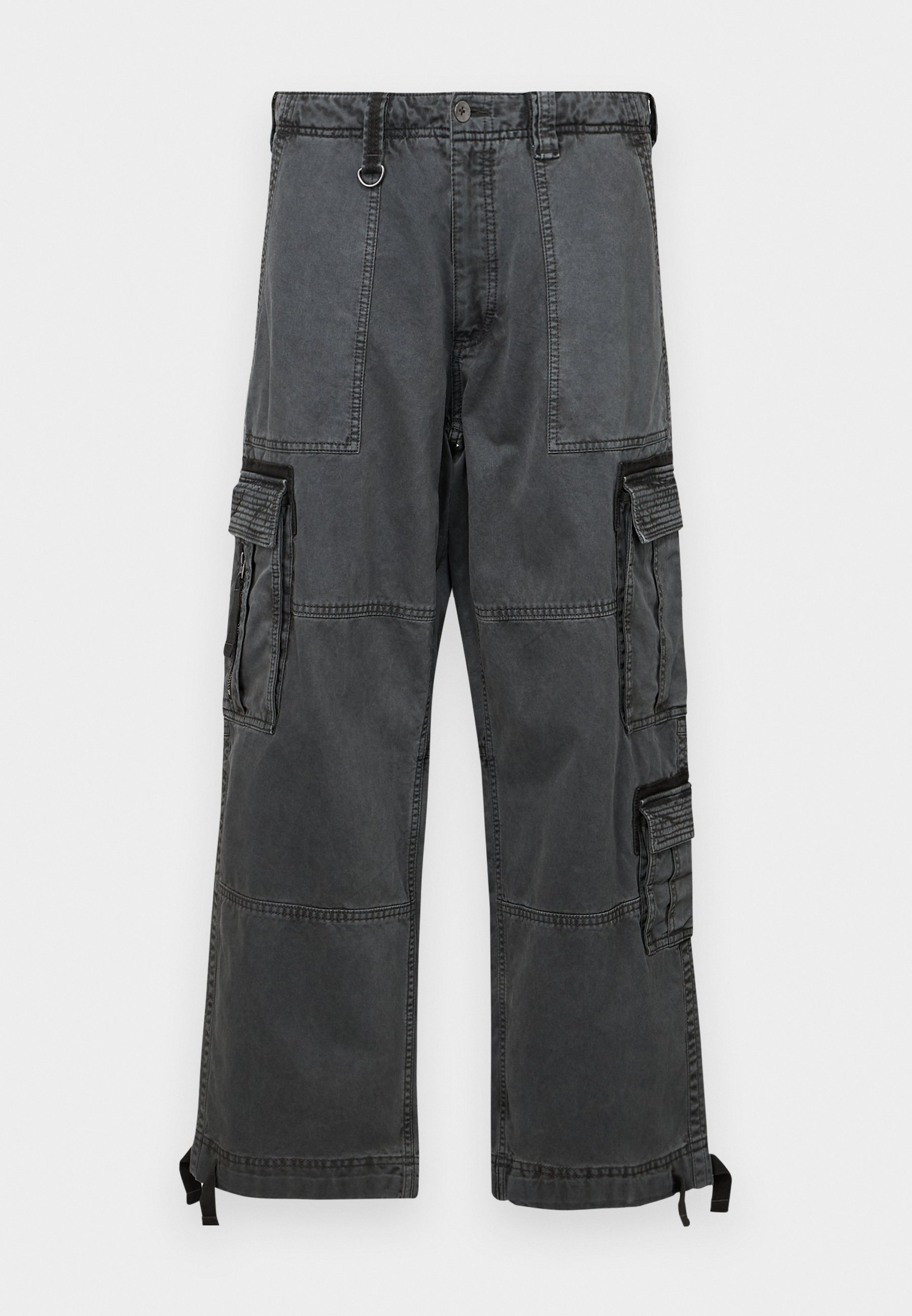 Abercrombie & Fitch ULTRA BAGGY UTILITY - Cargo trousers - dark
