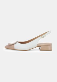Melluso DÉCOLLETÉ - Ballerine sling - bianco e nude