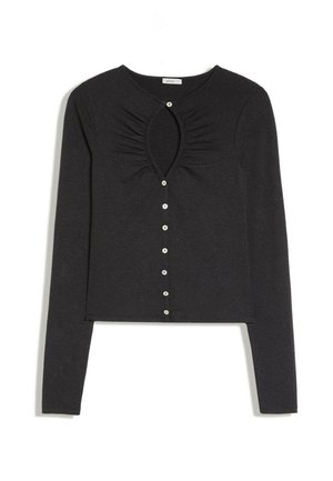 Bershka, LONG-SLEEVED CARDIGAN - Cardigan - grey