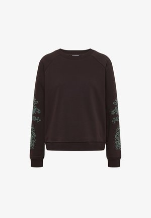Cecil, SWEATSHIRT MIT ARTWORK AM ÄRMEL - Sudadera - truffle brown