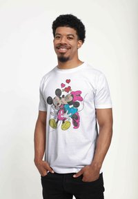 Henry Tiger MICKEY MOUSE MICKEY MINNIE LOVE UNISEX - T-shirt con stampa - white