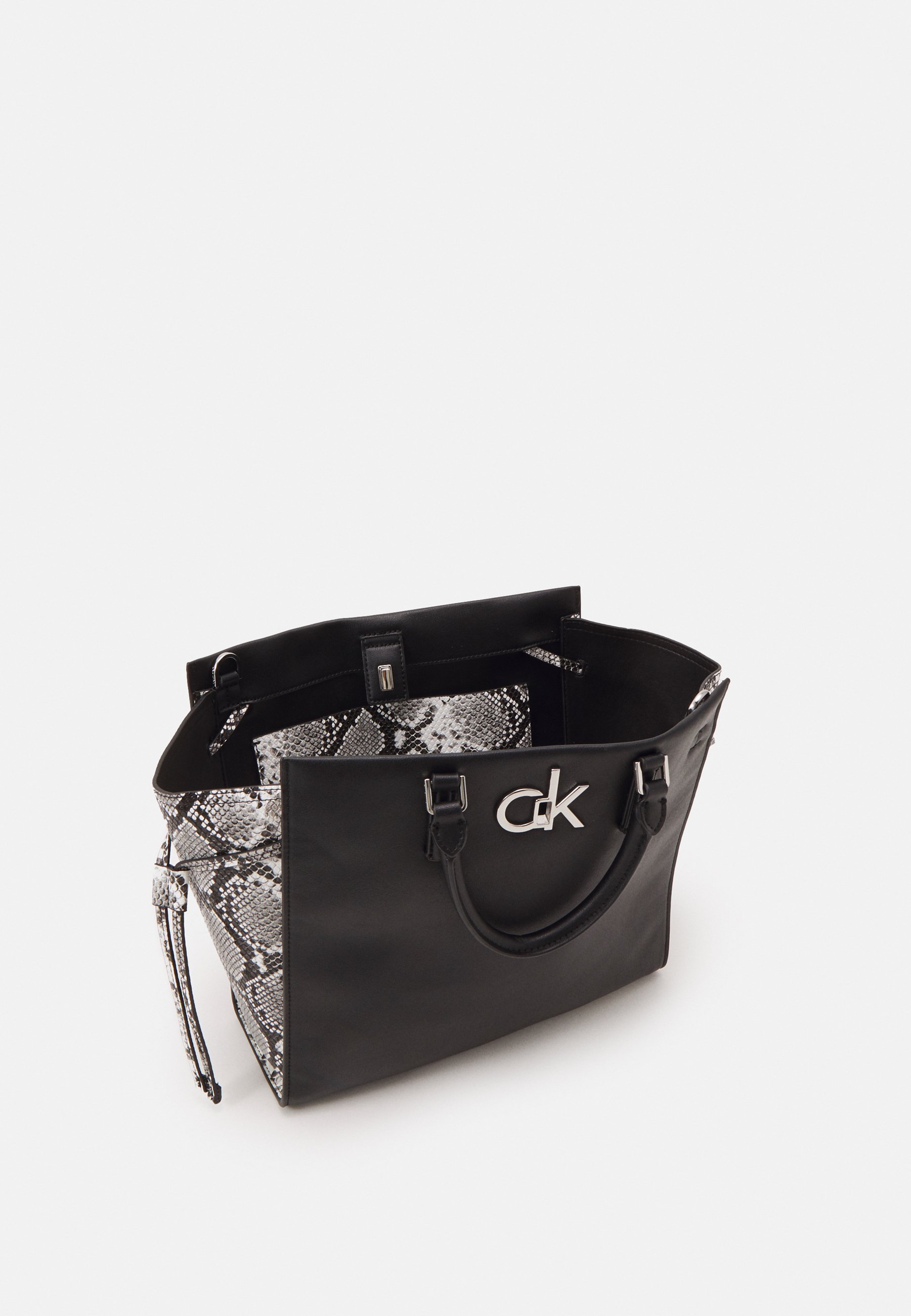 calvin klein mini bucket python