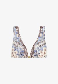 Wybrany, cream blue paisley